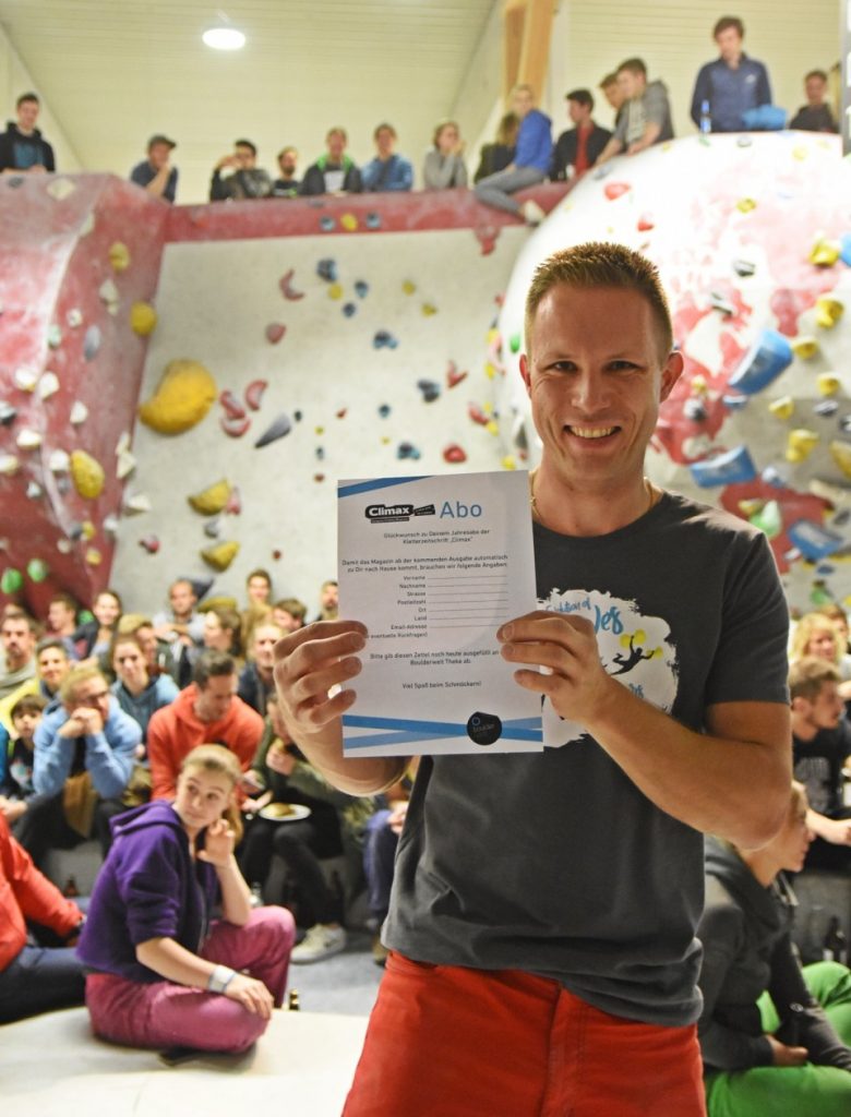 Spaßwettkampf Veranstaltung Soulmoves Süd 10.2 mit Bouldern und Klettern in der Boulderwelt Regensburg