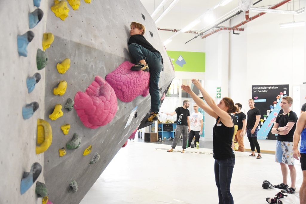 Eindrücke von der Tech Session in der Boulderwelt München West