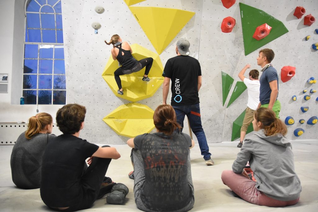 Eindrücke von der Tech Session in der Boulderwelt München West