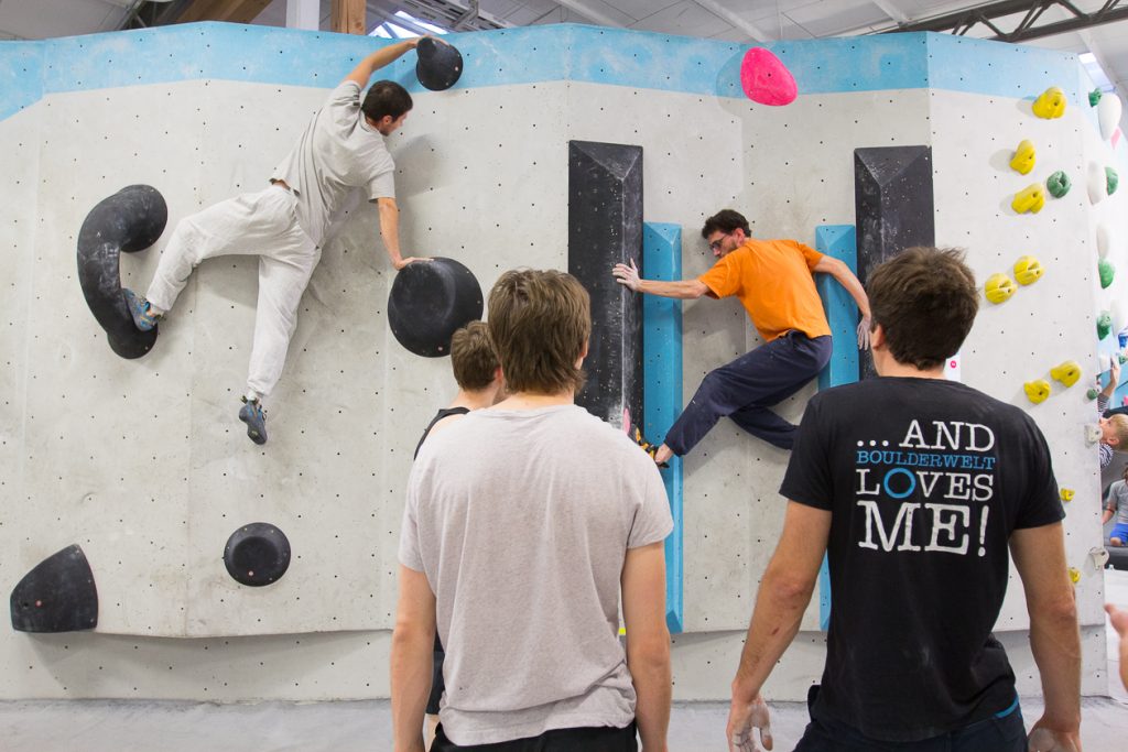 Eindrücke von der Tech Session in der Boulderwelt München Ost