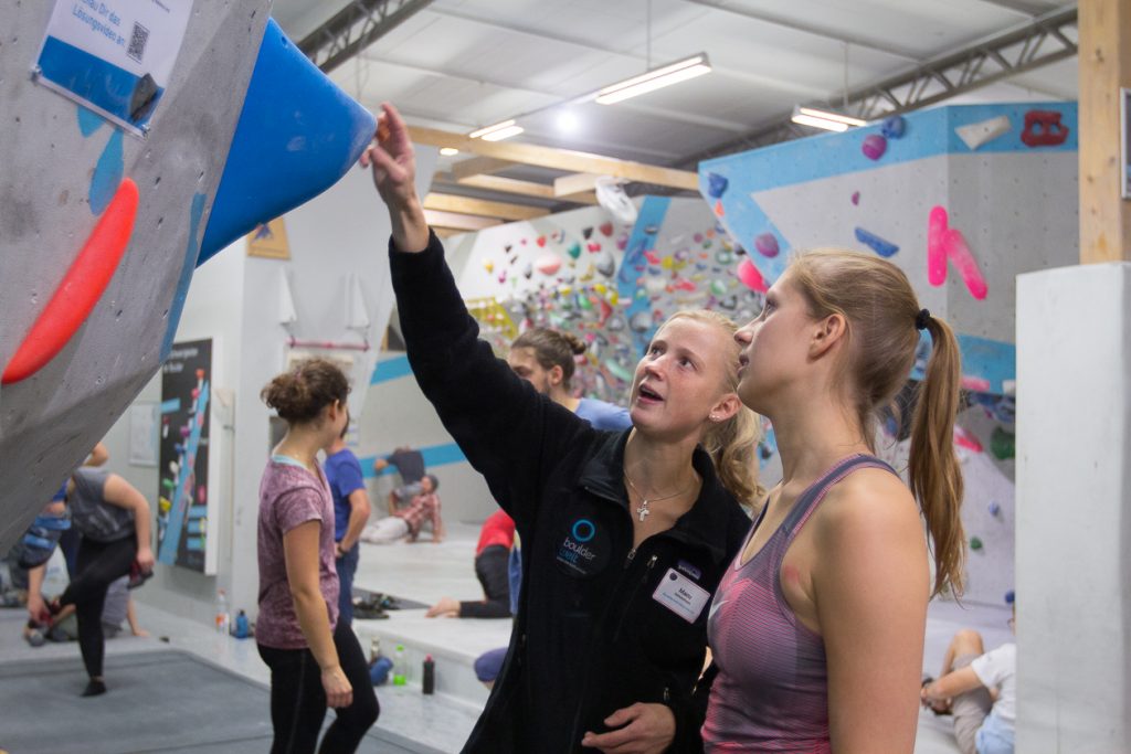 Eindrücke von der Tech Session in der Boulderwelt München Ost