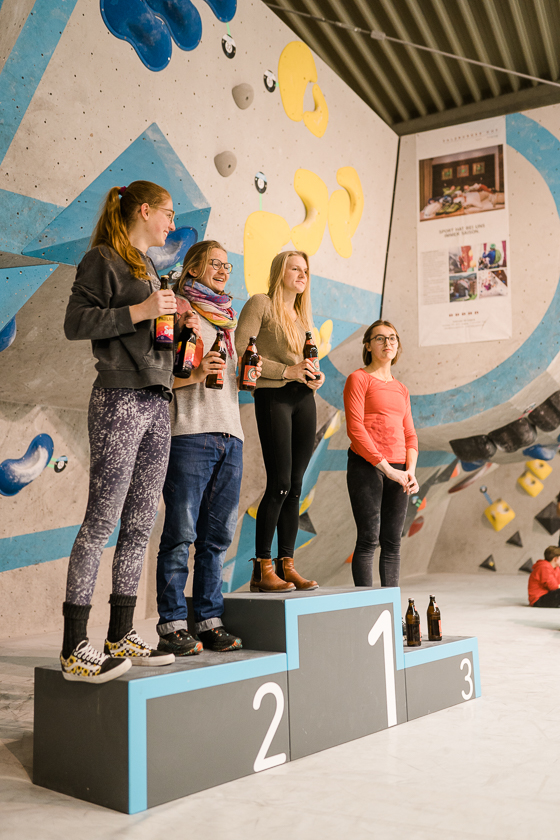 die Tagessieger der dritten und letzten Runde Soulmoves Süd in der Boulderwelt Regensburg.