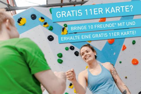 Gratis 11er Karte? Mit der "Bring your friend" Sticker-Karte!