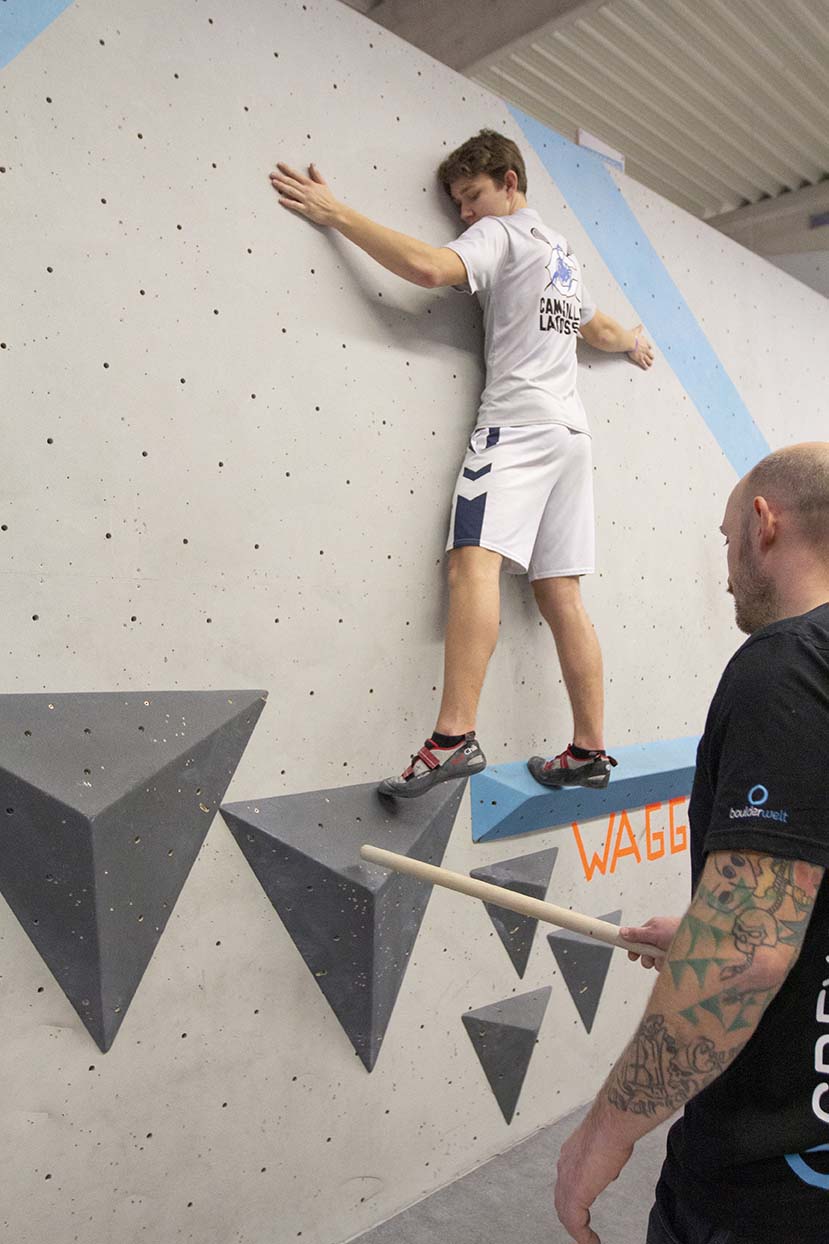 Gratis Techniken erlernen und von unserer Routenbau udn Trainer Crew coachen lassen bei der Tech Session in der Boulderwelt Regensburg