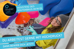 Die Boulderwelt Regensburg sucht eine Assistenz des Routenbaus