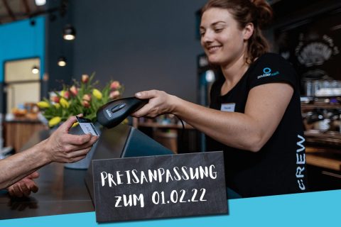 Zum 1. Februar 2022 passen wir unsere Preise an!