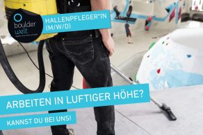 Die Boulderwelt Regensburg sucht Hallenpfleger