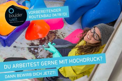 Ohne Dich bouldert gar nix! Wir suchen ab sofort nach heldenhafter Unterstützung im vorbereitenden Routenbau (m/w/d)!