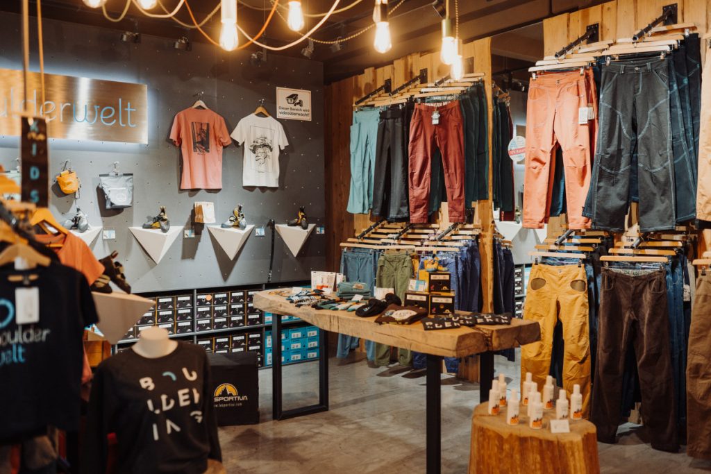 Unser Shop in der Boulderwelt Regensburg