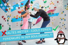 Ferienkurse: Winterferien in der Boulderwelt Regensburg