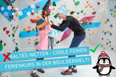 Ferienkurse: Winterferien in der Boulderwelt Regensburg